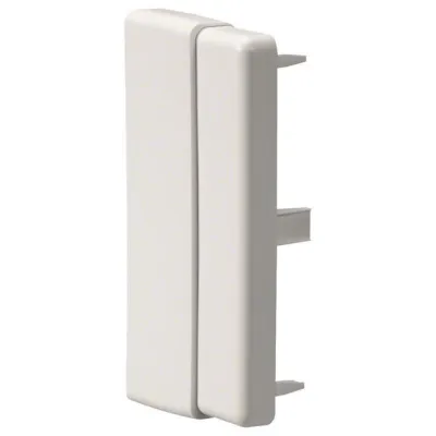 HAGER Endstück einstellbar LFF6011069016 | Leitungsführungskanal 40x110 mm | Kunststoff halogenfrei | RAL 9016