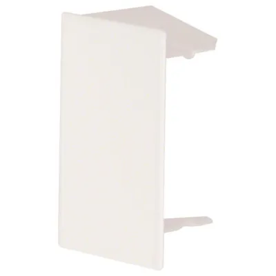 Hager Endstück LFS4006069016 | Endplatte für Kanal 40x60mm | Stahlblech | links/rechts | RAL9016 verkehrsweiß