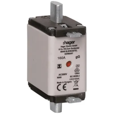 HAGER LNH0160MK Sicherung NH00 160A 500V gG MKen. S-frei