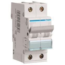 Hager MBN210 Sicherungsautomat 2P B-10A, 6kA
