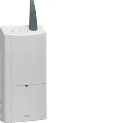 HAGER Medienkoppler TR131N KNX Funk AP 30V | LED-Anzeige | Aufputz | IP30 | 512 Kanäle | Weiß