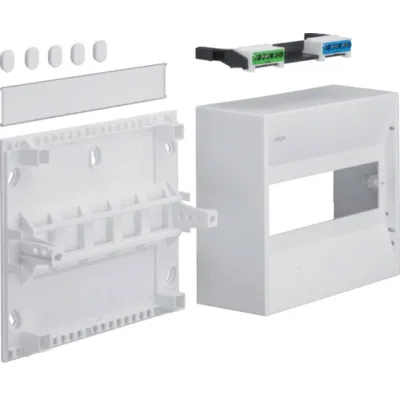 Hager Miniverteiler GD110N Aufputz | 10 Module | IP30 | 1-reihig | 218x180x82mm | Kunststoff | weiß