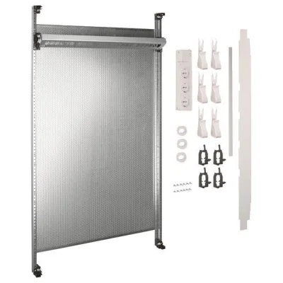 Hager Multimedia Komplettfeld UF22NW | Telekommunikationsfeld 2-feldig | 900x500mm | ohne Patchmodule | universZ