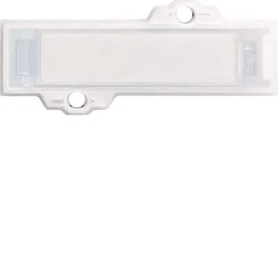 Hager Namensschild REH010X | Klingeltaster Unterputz | LED beleuchtet | rechteckig | Kunststoff | weiß
