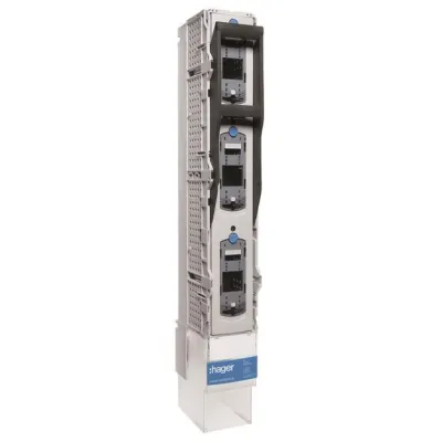 HAGER Schaltleiste LVSR2VPVK4 NH2 | NH Sicherungslastschaltleiste 3-polig | V-Klemme | 400A | 185mm Schienenabstand