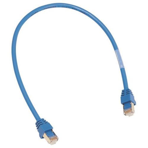 Bild: Hager Patch-Leitung 2xRJ45 Steck.bl 5m ZZ45WAN500