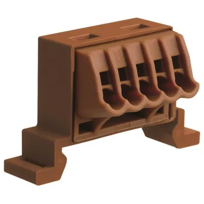 Hager Phasenklemme Volta QC VZ456P | für Hutschienenmontage | 1-polig | 5 Anschlüsse | schraubenlos | 10 Stück