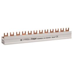 Hager Phasenschiene 4p,16qmm,12mod,Gabel KDN480A