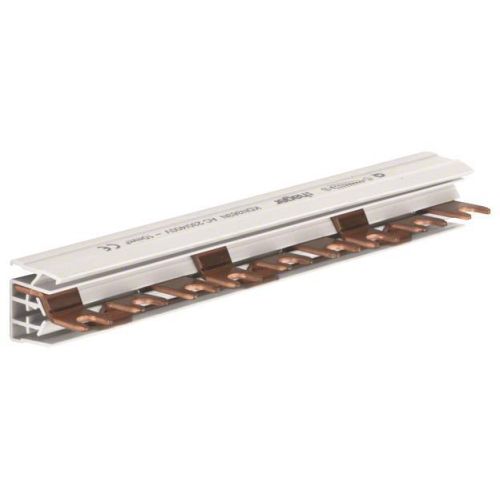 Bild: Hager Phasenschiene KDN363N 3polig Gabel 10mm² 63A 9M Hager Phasenschiene KDN363