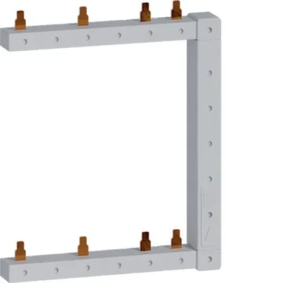 Hager Phasenschiene KCF563R | 3+N | senkrecht rechts | 2-reihig | 63A | 17,8mm | 125mm | 10qmm | L1N-L2N-L3N