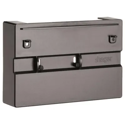 Hager Plombierdeckel KJ05Z für KJ30S | plombierbare Abdeckung Zählerschrank | Stahlblech | weiß | 1 Stück