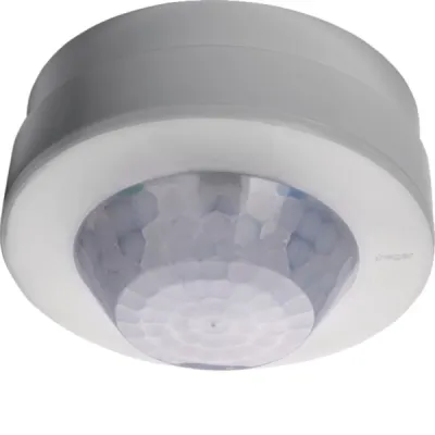 Hager Präsenzmelder KNX TXC513 | Bewegungsmelder 360° AP | Ø20m | 2,5m Montagehöhe | weiß | IP41 | fernbedienbar