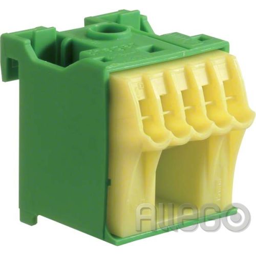 Bild: Hager QC PE-Klemme KN06E 6 Klemmstellen Hager QC PE-Klemme KN06E 6 Klemmstellen