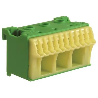 Hager PE-Klemmblock KN14E | QuickConnect Klemmen | 14 Klemmstellen | 63A | 230V | für massive & flexible Leiter | 60mm