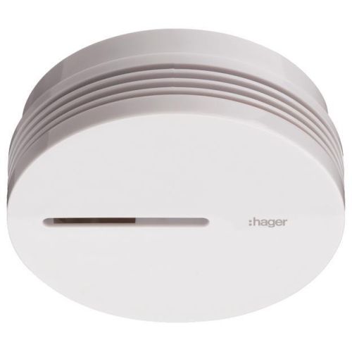 Bild: Hager Rauchwarnmelder mit 10 Jahres-Batterie, Q-Label, 3VDC, weiß, TG600AL