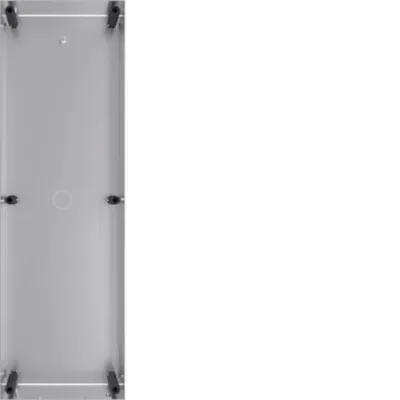 Hager UP-Gehäuse REW310X | Einbaugehäuse für Intercom mono 6/8 Tasten | Edelstahl | 415x130x55mm | Unterputz