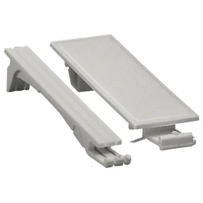 Hager Abdeckclip-Satz S30N | Abdeck-Clip für Verteiler | 10x18mm & 2x9mm | selbstklebend | Kunststoff | weiß RAL9010