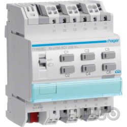 Hager Schalt-/Jalousieausgang TYA606C KNX 6fach 16A Hager Schalt-/Jalousieausgan