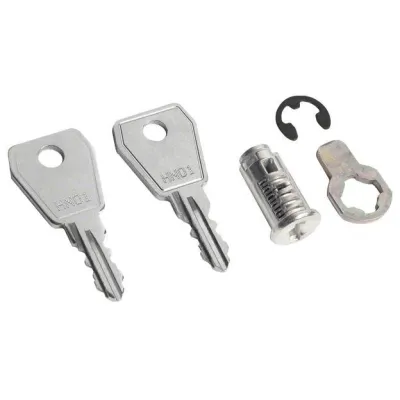 Hager Schließung VZ302N | Zylinderschloss für Volta Kleinverteiler | Standard-Ausführung | inkl. 2 Schlüssel | Silber