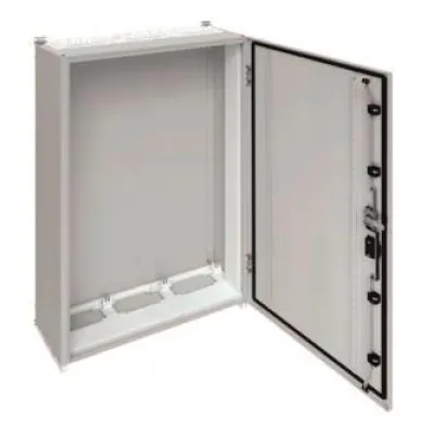 Hager Schrank univers FR93E | Wandaufbaugehäuse IP55 1400x800x275 mm | Stahlblech RAL7035 | 9 Reihen | Aufputz