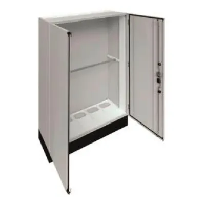 Hager Standgehäuse FR25G2 | IP55 Verteiler | 1850x1300x400mm + 200mm Sockel | Stahl pulverbeschichtet | grau RAL7035