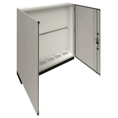 Hager Standgehäuse FR26S1 | IP55 Schaltschrank | 1850x1550x275mm + 100mm Sockel | Stahl pulverbeschichtet RAL 7035