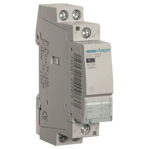 Bild: Hager Schütz 25A 1S+1Ö 230V ESC227
