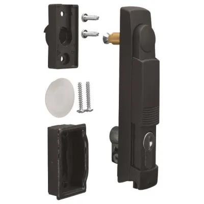 HAGER Schwenkhebelgriff FZ518N | Profilhalbzylinder 40mm | 2 Schlüssel | IP44/IP54 | schwarz