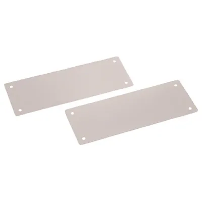 Hager Seitenblende FZ911WS | Sockel-Seitenteil IP41 | 100x400 mm | Stahl schwarz RAL9005 | IK10