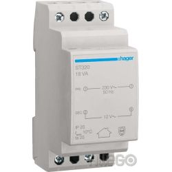 Hager Sicherheitstrafo 230V/12V 18VA 2PLE ST320