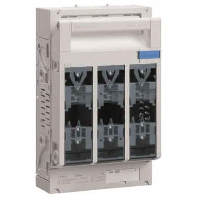 Hager Sicherungslasttrennschalter LT153 NH1 3-polig 250A | 60mm Sammelschiene | Schraubanschluss M10 | weiß