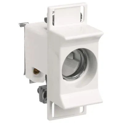 Hager Sicherungssockel LD02K63-1SS | D02 | 1-polig | Keramik | 63A | 400V | für Hutschiene | Porzellan