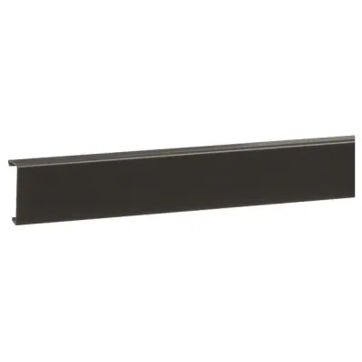 Hager Sockelleistenkanal-Oberteil SL2005529011 | PVC | 20x55mm | RAL9011 | graphitschwarz | 2m | mit Schutzfolie