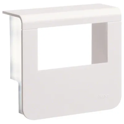 HAGER Geräteträger-Oberteil SL200559329016 | SL-K 1f | Sockelleistenkanal 20x55 mm | Spiegelflächen | verkehrsweiß