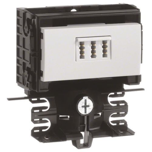 Bild: HAGER SL200559459016 Geräteträger Telefon TAE 3x6 NFN vweiß
