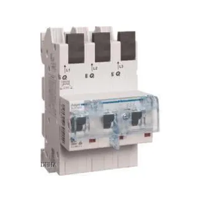 Hager SLS-Schalter HTS340C | 3-polig | 40A | Cs-Charakteristik | Sammelschienenmontage | QuickConnect | abschließbar