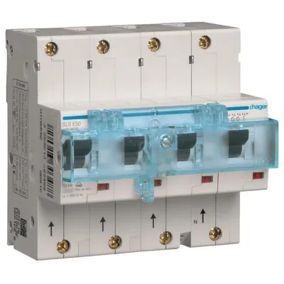 Hager SLS-Schalter 3P+N E-50A,f.Hutsch. HTN650E