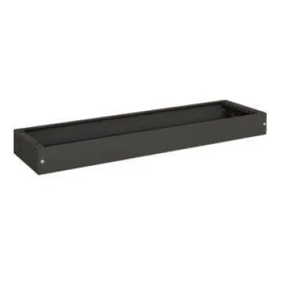 Hager Sockel FZ634A | 100x1050x275mm | Stahl | universell für FR+FS Schrank | schwarz RAL9005