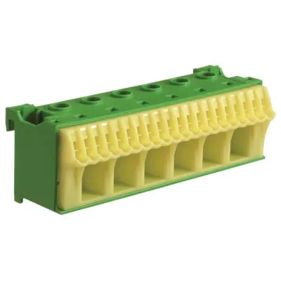 Hager PE-Klemmblock KN26E | QuickConnect Klemme | 26 Klemmstellen | 63A | 230V | 105mm | SSK-Baukastensystem