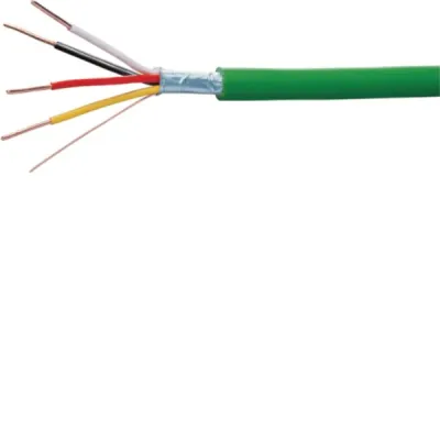 HAGER Systemleitung KNX TGZ181 J-H(St)Hh 2x2x0,8 B2ca s1 d1 a1 | halogenfrei | 100m | grün