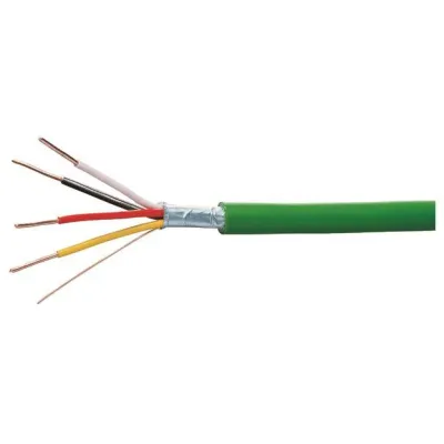 Hager KNX Systemleitung TG018 | EIB-Busleitung Y(ST)Y 2x2x0,8 mm² | 100m | 4 Adern | grün