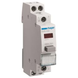 Hager Taster 2S rot,230VAC SVN432