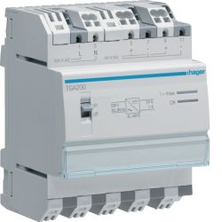 Hager TGA200 Bus-Spannungsversorgung 24V DC 1A Reiheneinbau (REG), 4 PLE 