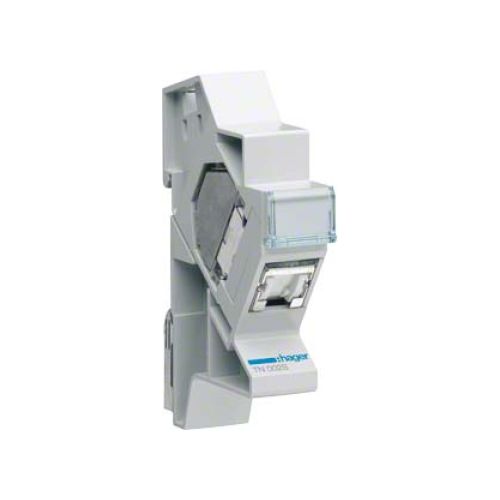 Bild: Hager TN002S Patchmodul RJ45 CAT6 STP für Hutschiene