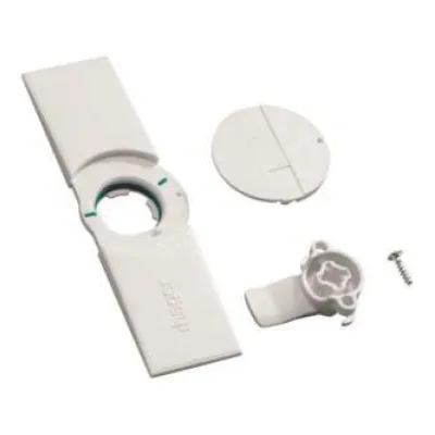 Hager Türschild mit Klappgriff FZ598N | Zubehör für Schrank IP44 | Kunststoff | weiß | 1 Stück