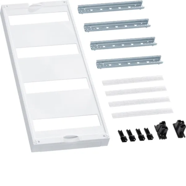 HAGER Bausatz UC41MG Verteilerbaugruppe | 600x250x100mm | 4x12 PLE | für Reiheneinbaugeräte waagerecht | weiß