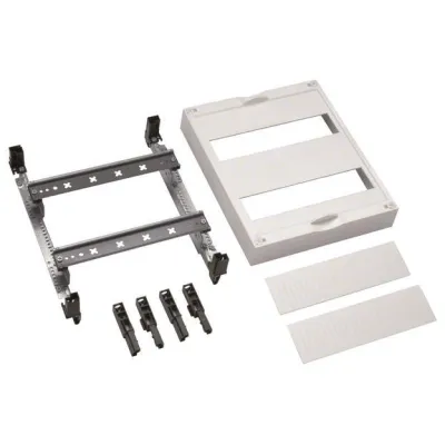 Hager Baustein universN UD21A4 | Verteilerbaugruppe REG 2x12PLE | 300x250x125mm | Hutschiene | Kunststoff Weiß