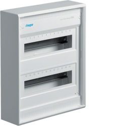 Hager VA24CN Kleinverteiler Volta 2-reihig, Aufputz, ohne Tür, 2x12TE