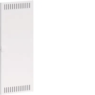 Hager Tür für Kleinverteiler VA60V | Anschlagtür 5-reihig | Stahlblech geschlitzt | 740x285x22mm | IP30 | weiß