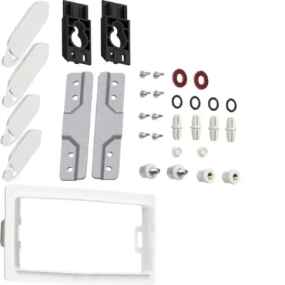 Hager Verbindungssatz FZ441B | universell vertikal 1-feldrig | für Schrank T:160/205mm | oben | grau | Breite 300mm